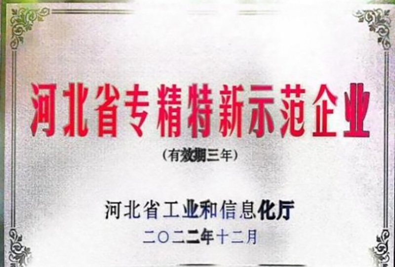 河北省專精特新示范企業(yè) 河北省專精特新示范企業(yè)
